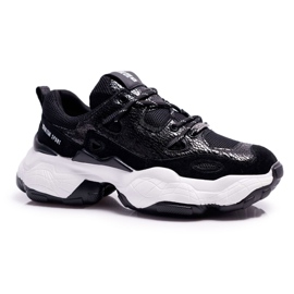 Sapatas esportivas femininas Big Star por Daniel Lopez Black FF274431 preto