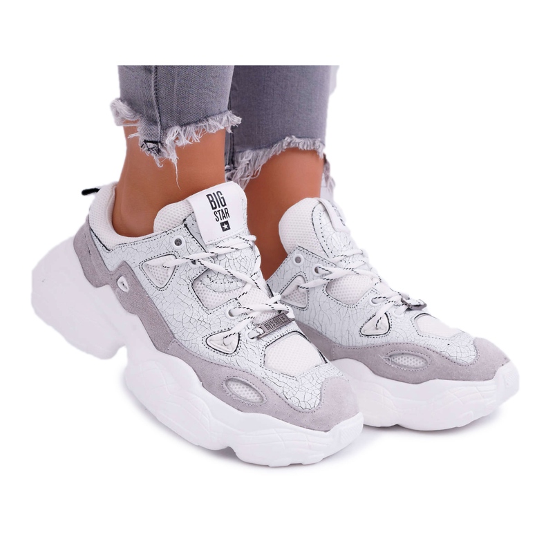 Sapatas esportivas femininas Big Star por Daniel Lopez Branco FF274430 multicolorido