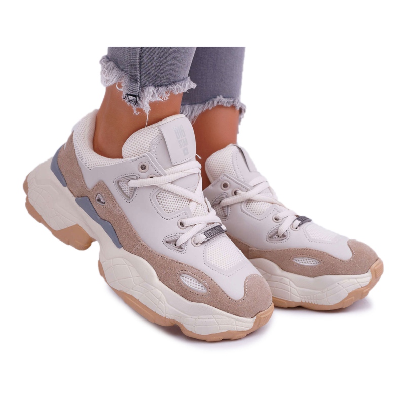 Sapatas esportivas femininas Big Star por Daniel Lopez Beige FF274429 bege