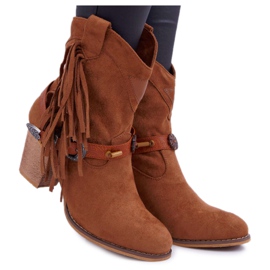Botas Cowboy Marciapo Marrom com fivela