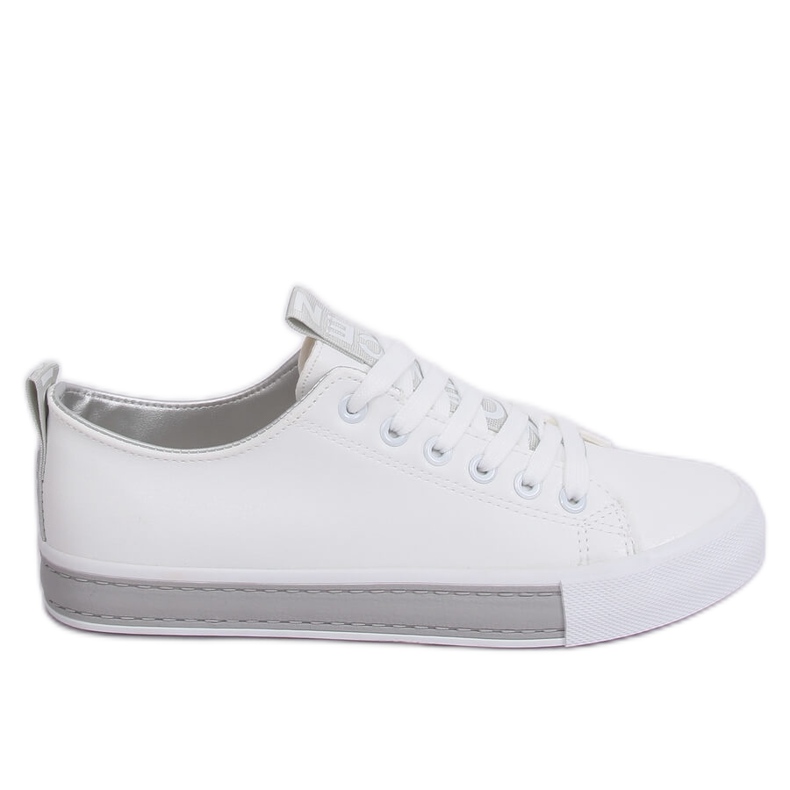 Tênis feminino branco e cinza R13YD1388-11 cinza