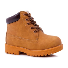 FRROCK Botas Trappers Infantis com zíper Camel Dexter marrom