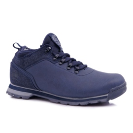 Sapatos de trekking masculino Big Star azul marinho EE174443 azul-marinho