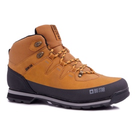 Sapatos de trekking masculino Big Star Camel EE174438 marrom