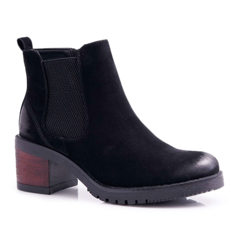 Botas femininas de salto alto Sergio Leone pretas BT702 preto