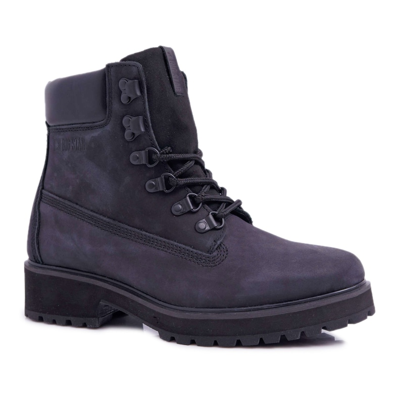 Armadilhas de botas femininas Big Star Black EE274033 preto
