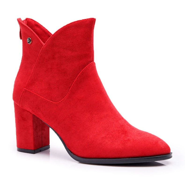 Botas femininas de salto alto Sergio Leone Vermelho BT525