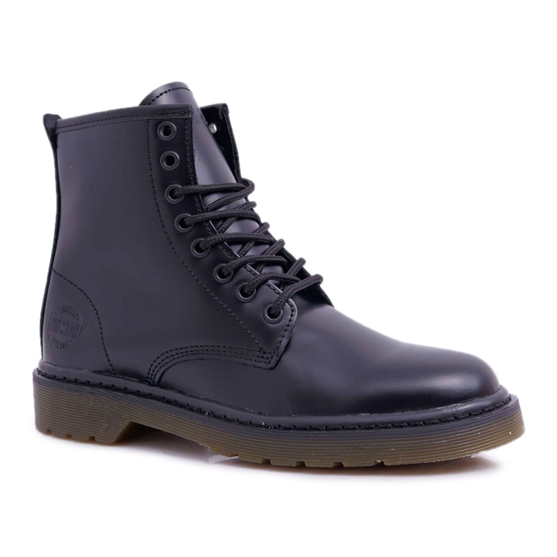 Botas femininas Trappers Botas Big Star Couro Preto EE274001
