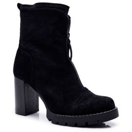 FRERY Botas de salto feminino pretas Frann preto FRERY Botas de salto feminino pretas Frann preto
