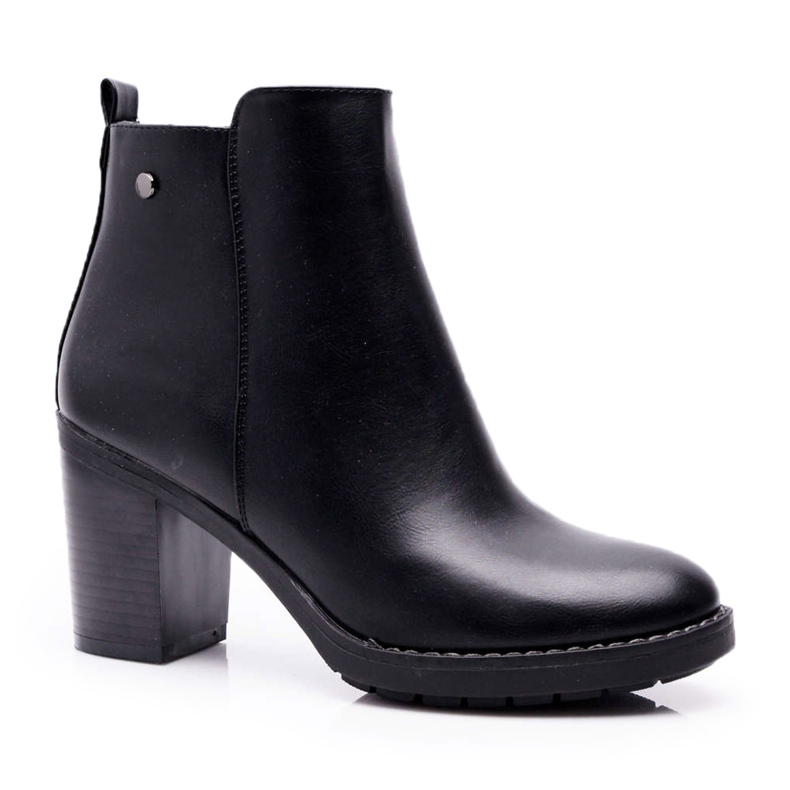 Ideal Botas femininas de salto alto preto serrena