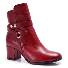Botas femininas de couro slip-on Borgonha 1820 Laura Messi vermelho Botas femininas de couro slip-on Borgonha 1820 Laura Messi vermelho