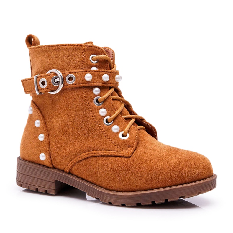 FP1 Botas infantis Pearl Camel Nargos castanho