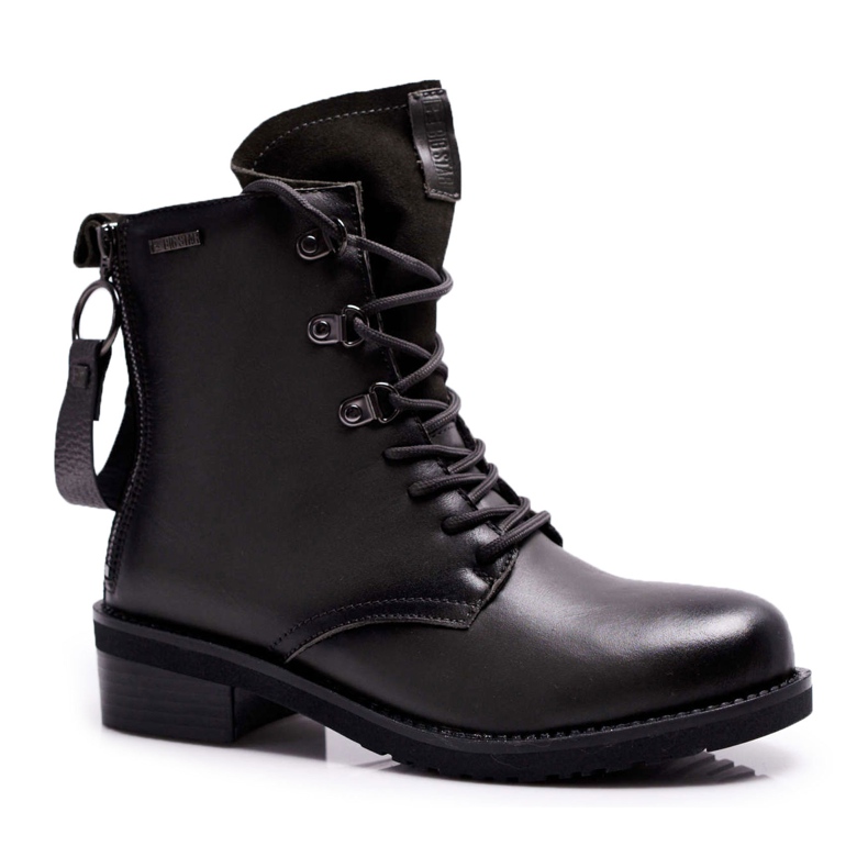 Botas femininas Workers Big Star Couro Cinza EE274507