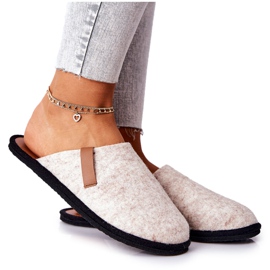 Chinelos femininos para casa, Big Star Beige D267862A bege