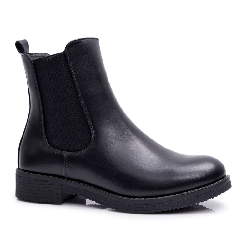 EVE Botas femininas Jodhpur preta 8BT35-1489 preto