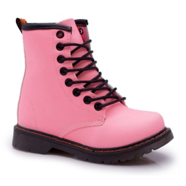 FRROCK Botas infantis quentes com zíper, gabby rosa fosforescente