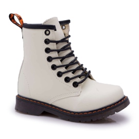 FRROCK Botas infantis quentes com zíper, gabby branco fosforescente