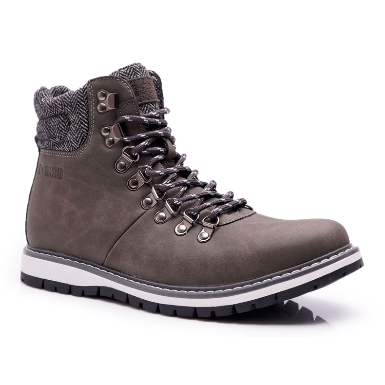 Armadilhas de botas masculinas Big Star Grey EE174405 cinza