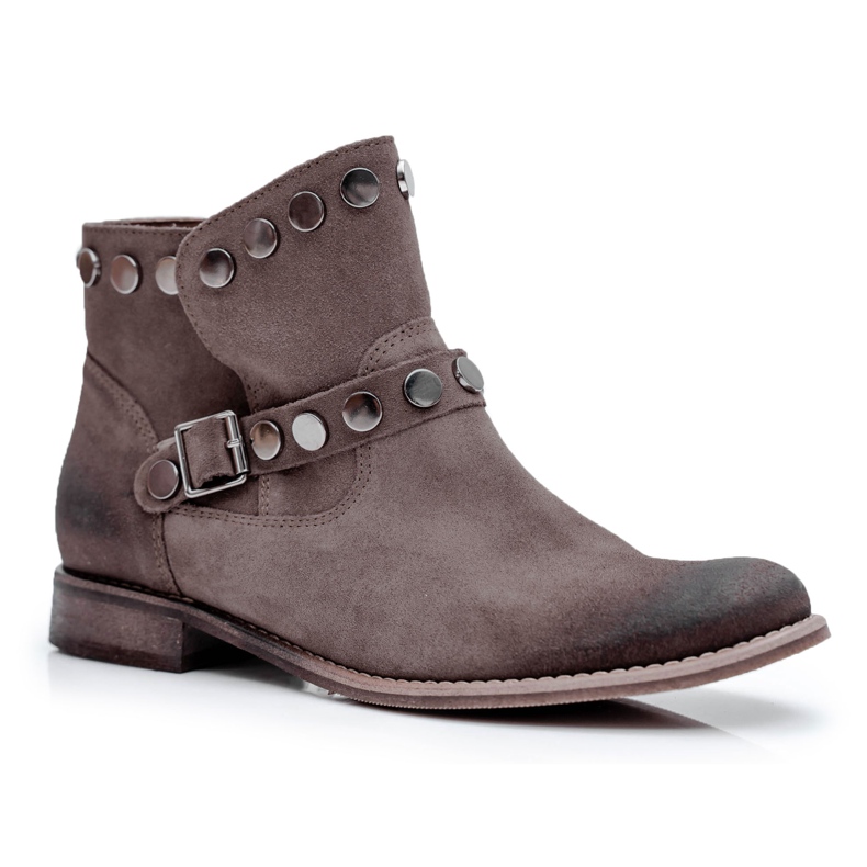 Exquisite Botas femininas de veludo bege requintado 1172