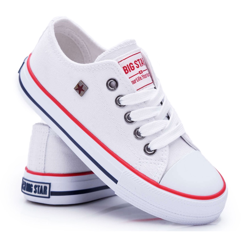 Tênis infantil Big Star White FF374200 branco