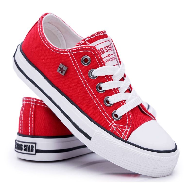 Tênis infantil Big Star Red FF374201 vermelho vermelho