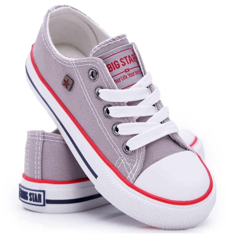 Tênis infantil Big Star Grey FF374205 cinza