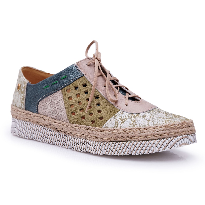 Brogues Maciejka Couro Verde Feminino 03339-09