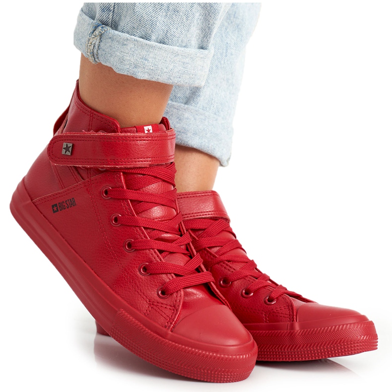 Tênis feminino Big Star Red V274529 vermelho