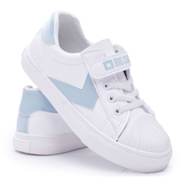Big Star Tênis infantil estrela grande infantil com velcro branco FF374120