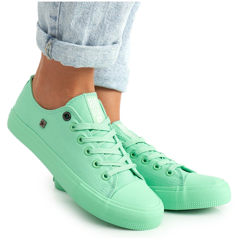 Tênis feminino Big Star Green AA274030 verde