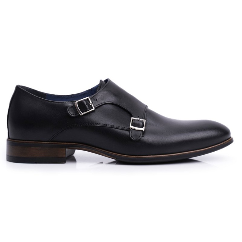 Couro Brogues Masculino Monge Nikopol Preto 1720