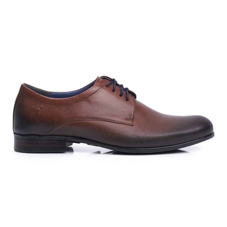 Sapatos Brogues Masculinos Casual Nikopol Couro Marrom 1738 castanho