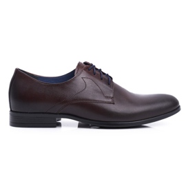 Sapatos Brogues Masculinos Casual Nikopol Couro Marrom 1735