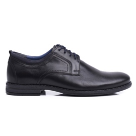 Sapatos de couro casual masculino Nikopol Preto 1726