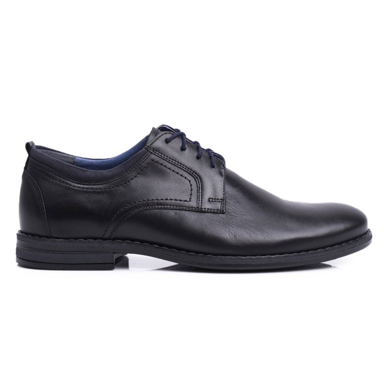 Sapatos Brogues Masculinos Casual Couro Nikopol Preto 1726
