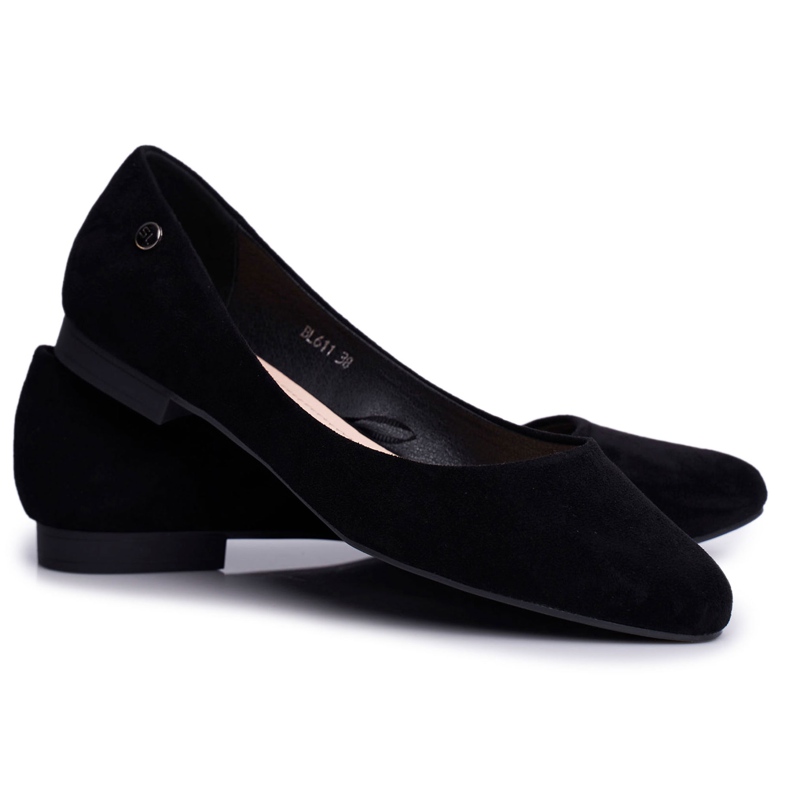 Bailarinas de camurça feminino Sergio Leone BL611 preto Nemsis
