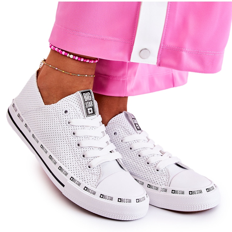 Tênis feminino Big Star Openwork Branco FF274024
