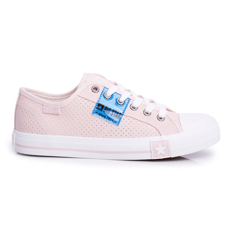 Tênis feminino Big Star Openwork rosa FF274033