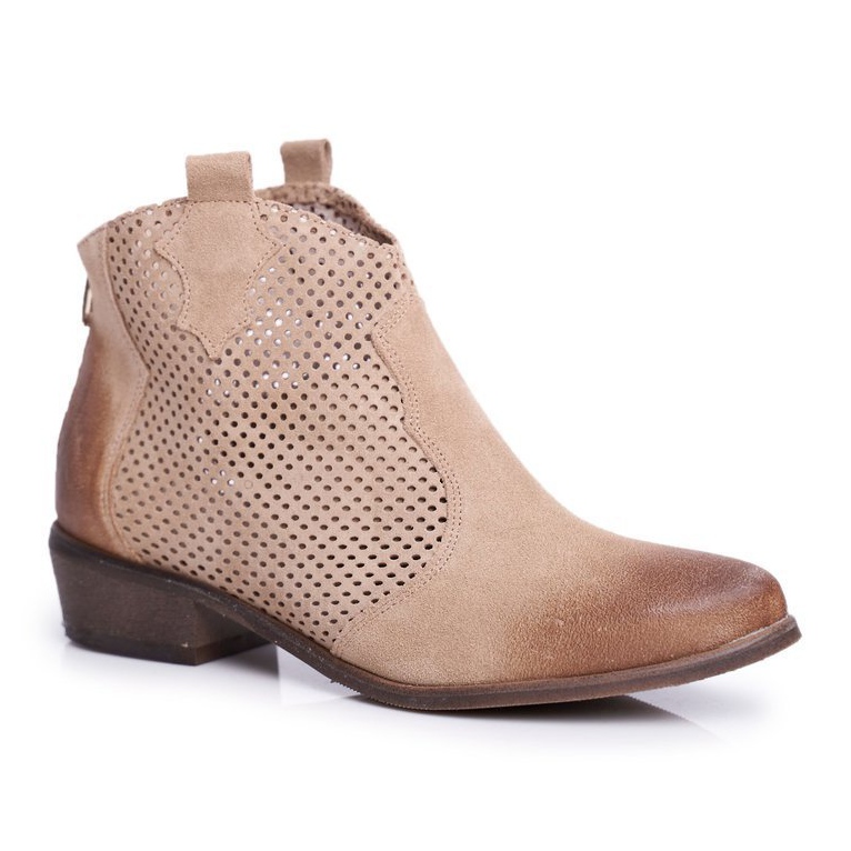 Exquisite Botas de veludo feminino requintado bege claro 1166