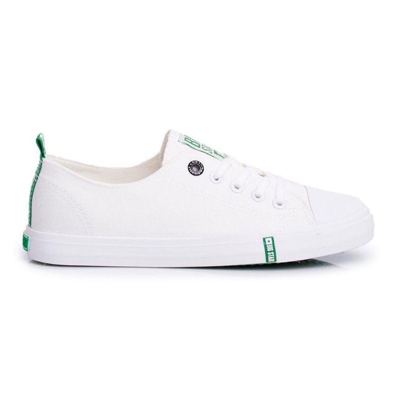 Tênis feminino Big Star verde e branco FF274088