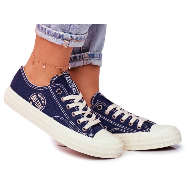Tênis feminino Big Star azul marinho FF274125