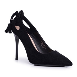 PS1 Camurça estilete feminino com Spitz Black Leven preto PS1 Camurça estilete feminino com Spitz Black Leven preto