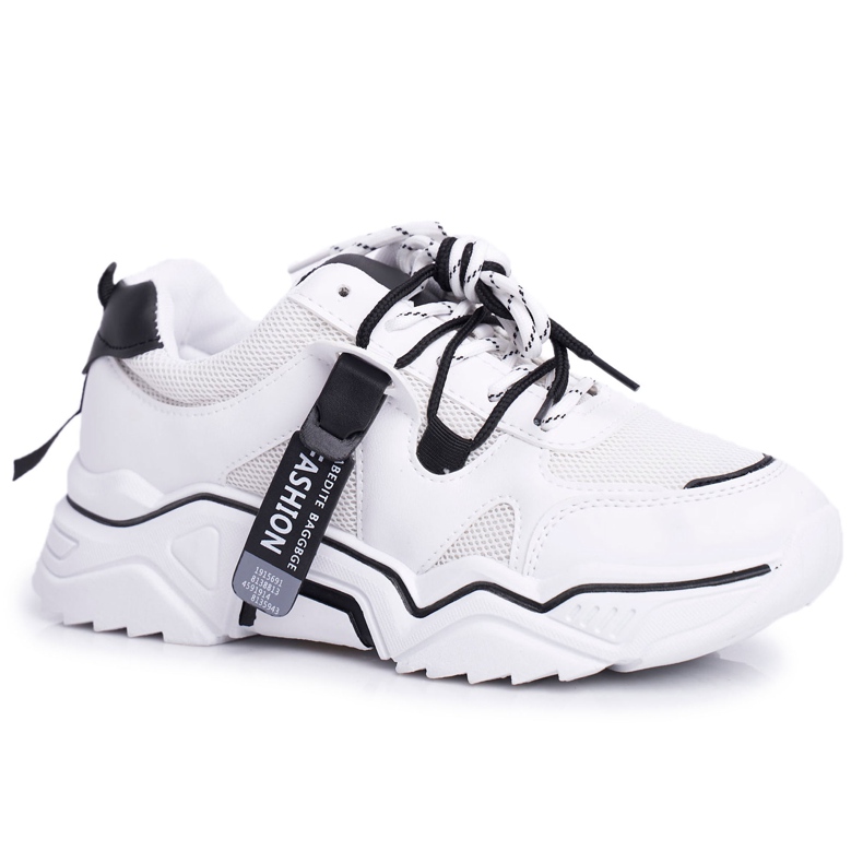 BUGO Calçado desportivo feminino branco Elenis preto