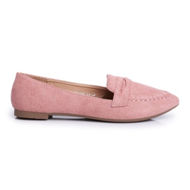 BUGO Mocassins camurça CH-1M6 rosa laveria feminino