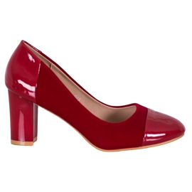 Weide Bombas cor de vinho vermelho