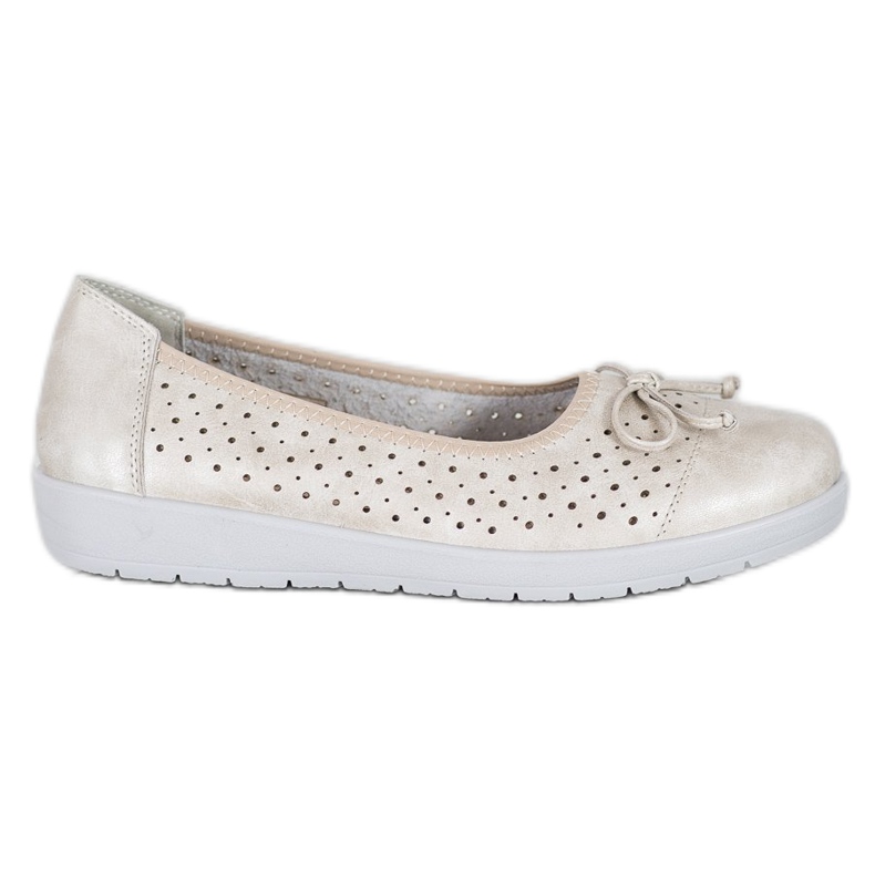 SHELOVET Bailarina a céu aberto na plataforma dourado