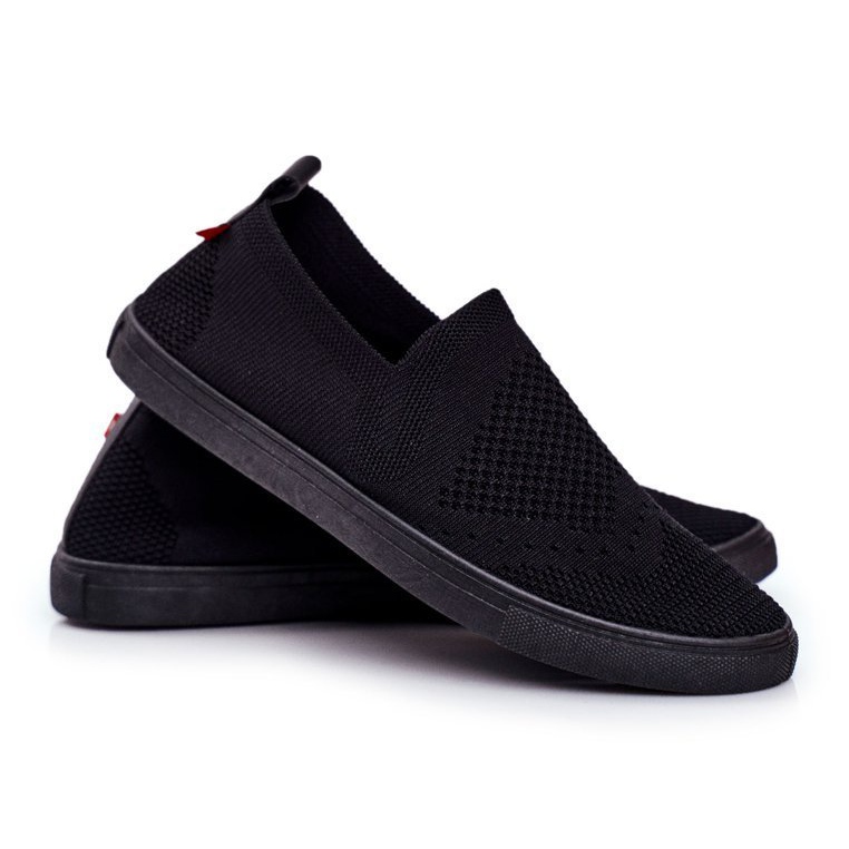Tênis feminino preto Slip-on Big Star FF274A609