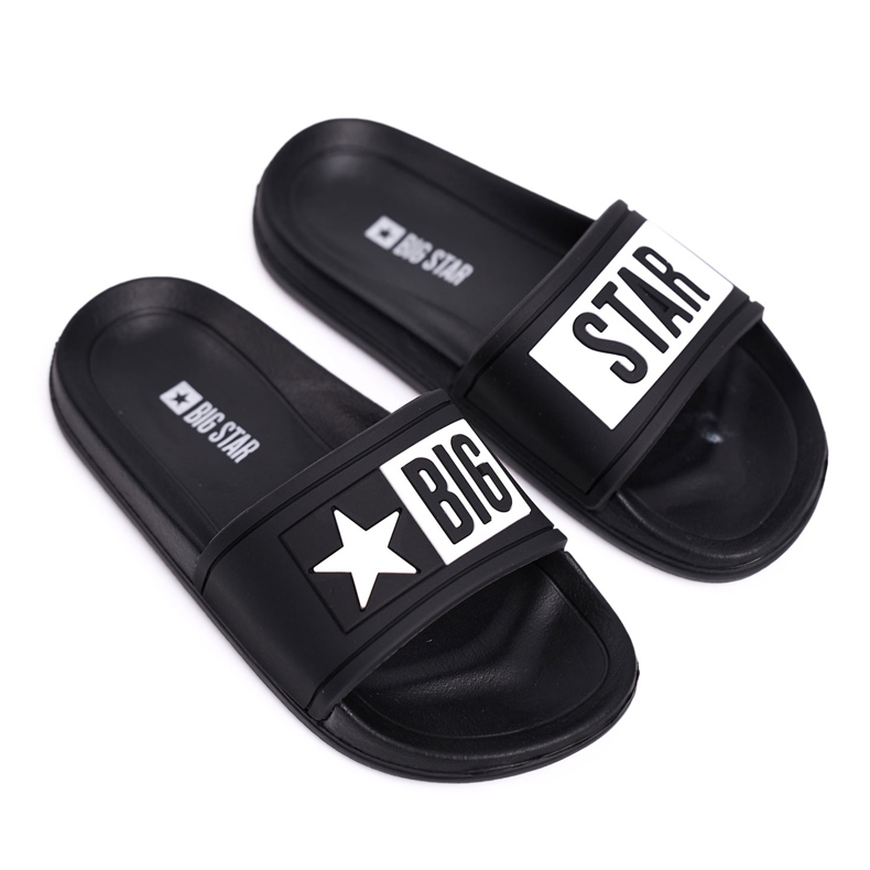 Chinelos pretos Big Star infantis e juvenis DD374150