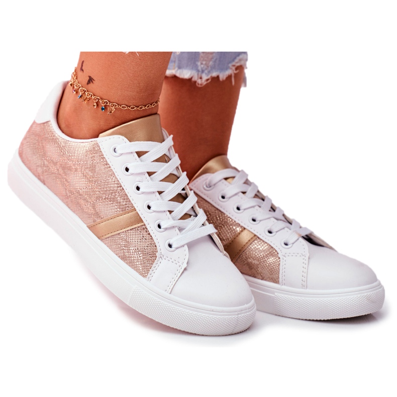 Sapatos esportivos femininos elegantes papoula branca branco