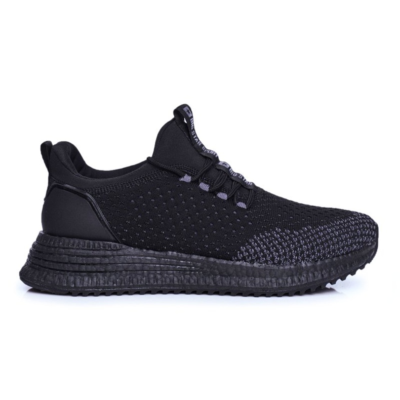 Sapatas esportivas masculinas Big Star pretas FF174239 preto